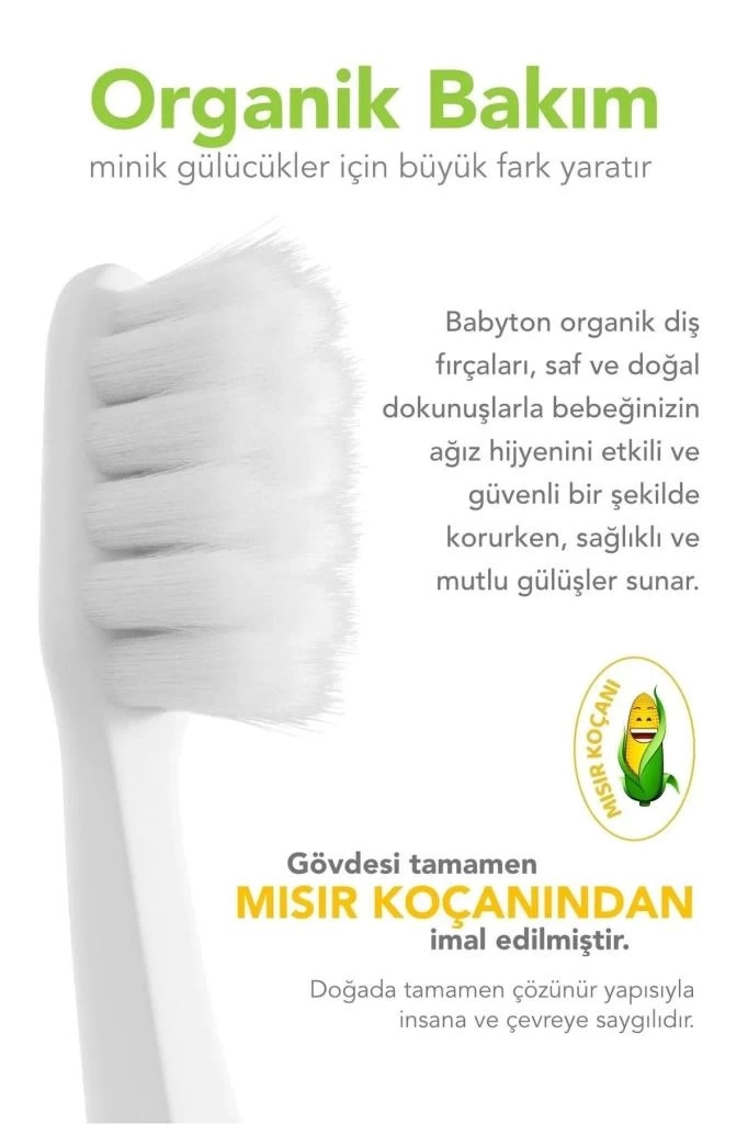 Nessiworld   Babyton Bio Ultra Yumuşak Çocuk Diş Fırçası Panda