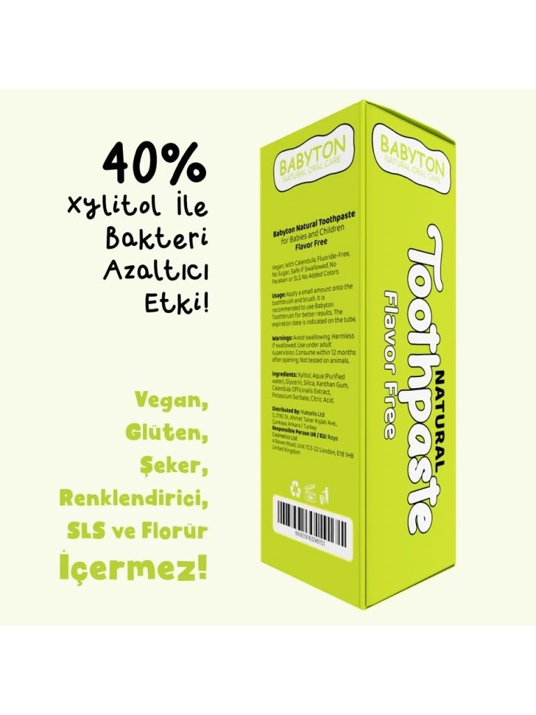 Nessiworld Babyton Organik Doğal Natural Diş Macunu 50 Gr