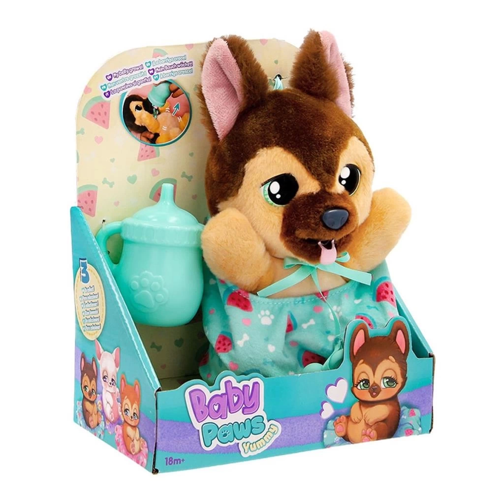 Nessiworld BAW03200 Baby Paws Yummy German Shepherd 18 cm Peluş