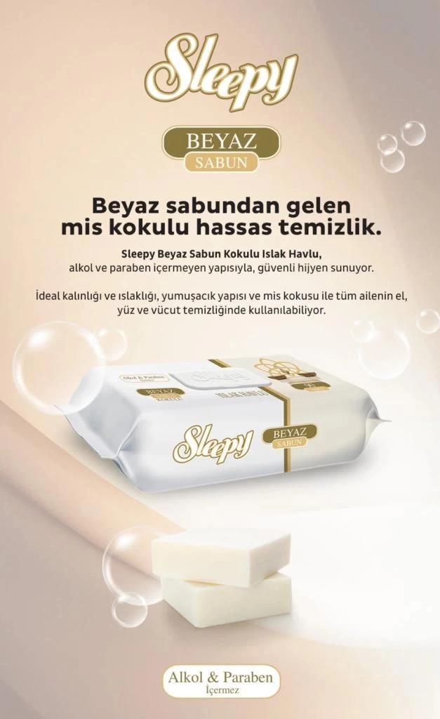 Nessiworld  Beyaz Sabun Kokulu Islak Havlu Mendil 90 Adet