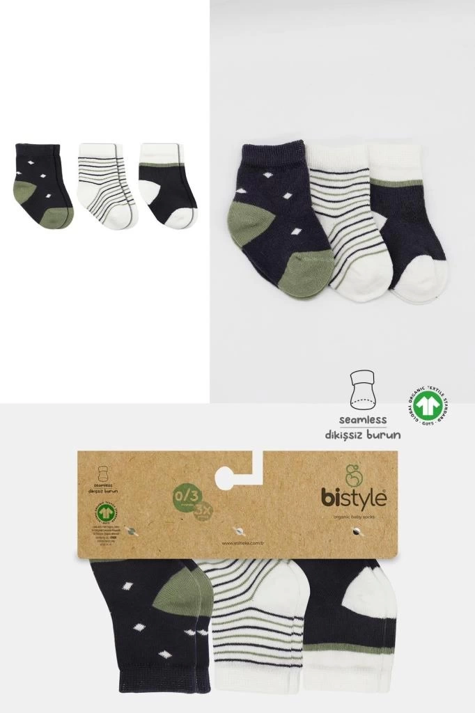 Nessiworld  Bistyle 3Lü Penye Erkek Soket Çorap BS10111 Antrasit