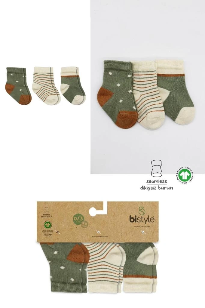 Nessiworld  Bistyle 3Lü Penye Kız Soket Çorap BS10112 Nil