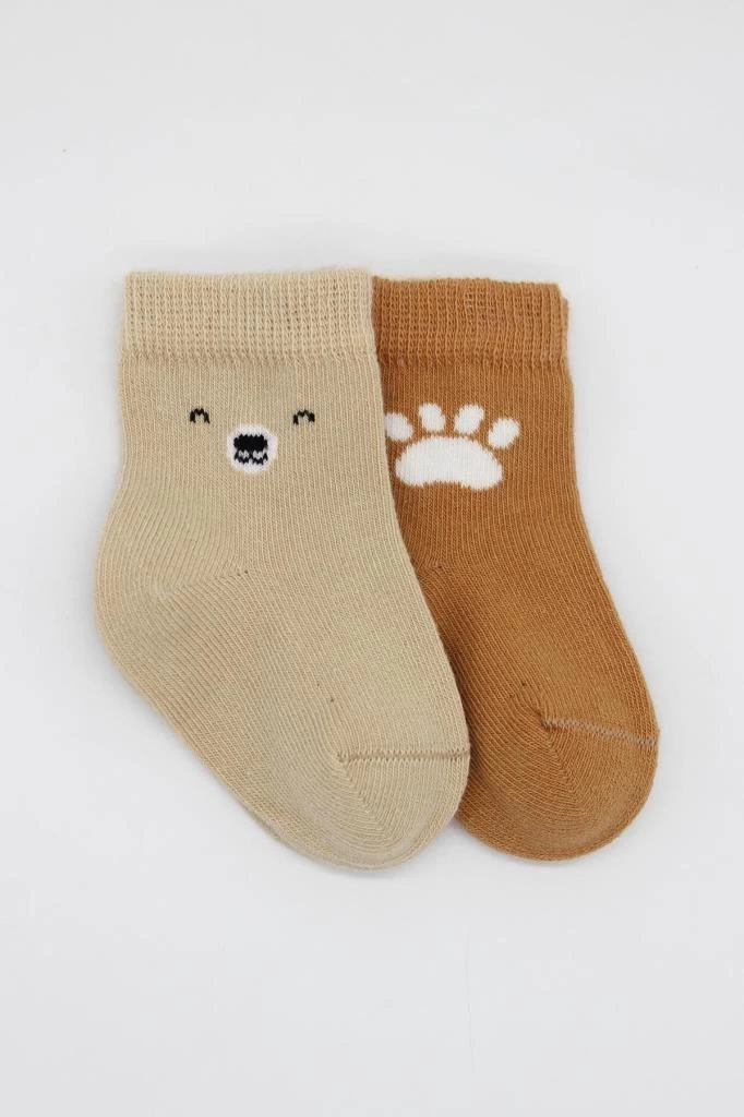 Nessiworld Bistyle Bear Penye Soket Çorap 2Li BS10116 Bej