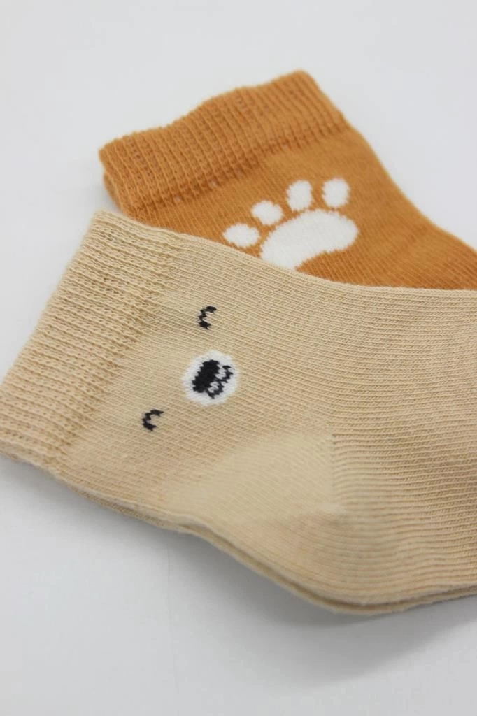 Nessiworld Bistyle Bear Penye Soket Çorap 2Li BS10116 Bej