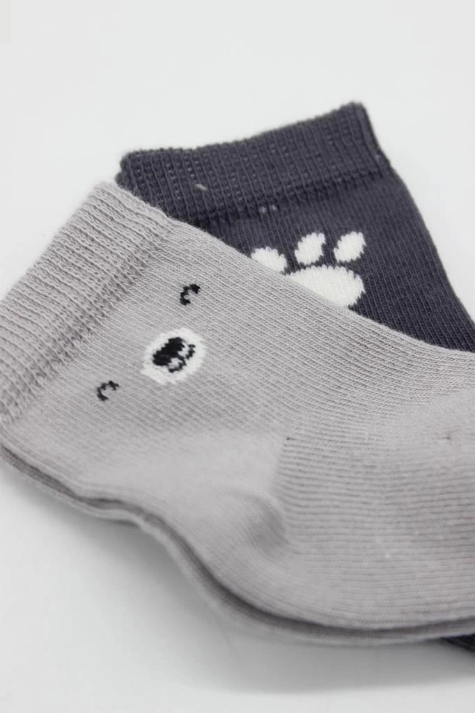 Nessiworld Bistyle Bear Penye Soket Çorap 2Li BS10116 Gri