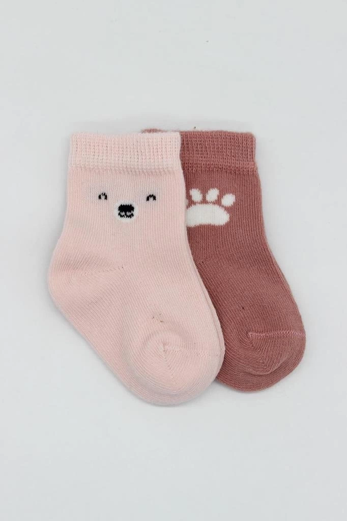 Nessiworld Bistyle Bear Penye Soket Çorap 2Li BS10116 Pembe