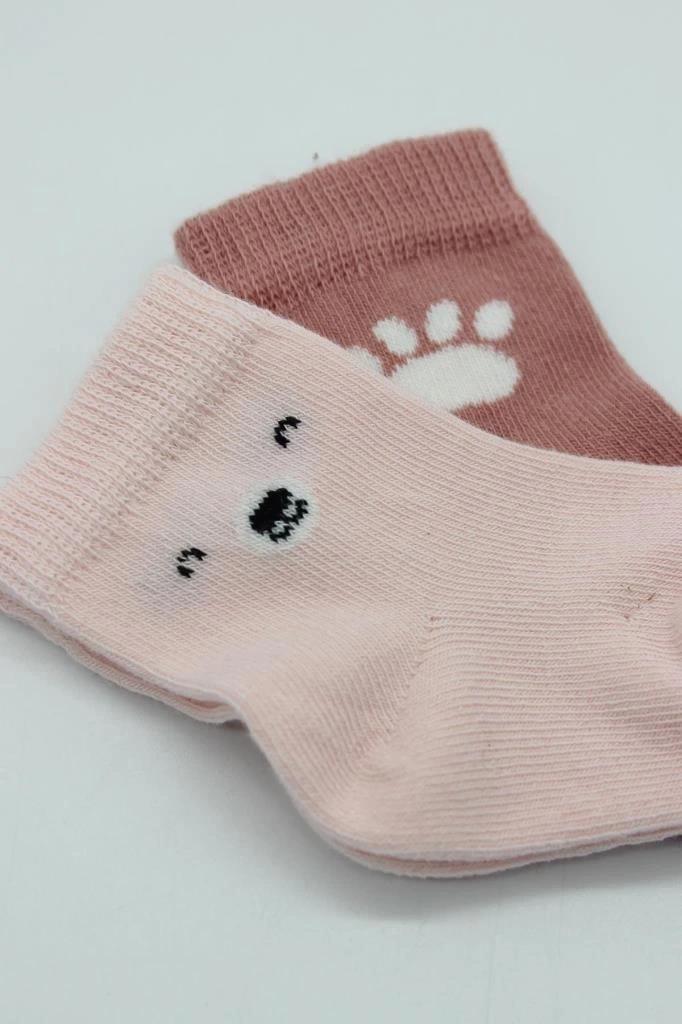 Nessiworld Bistyle Bear Penye Soket Çorap 2Li BS10116 Pembe