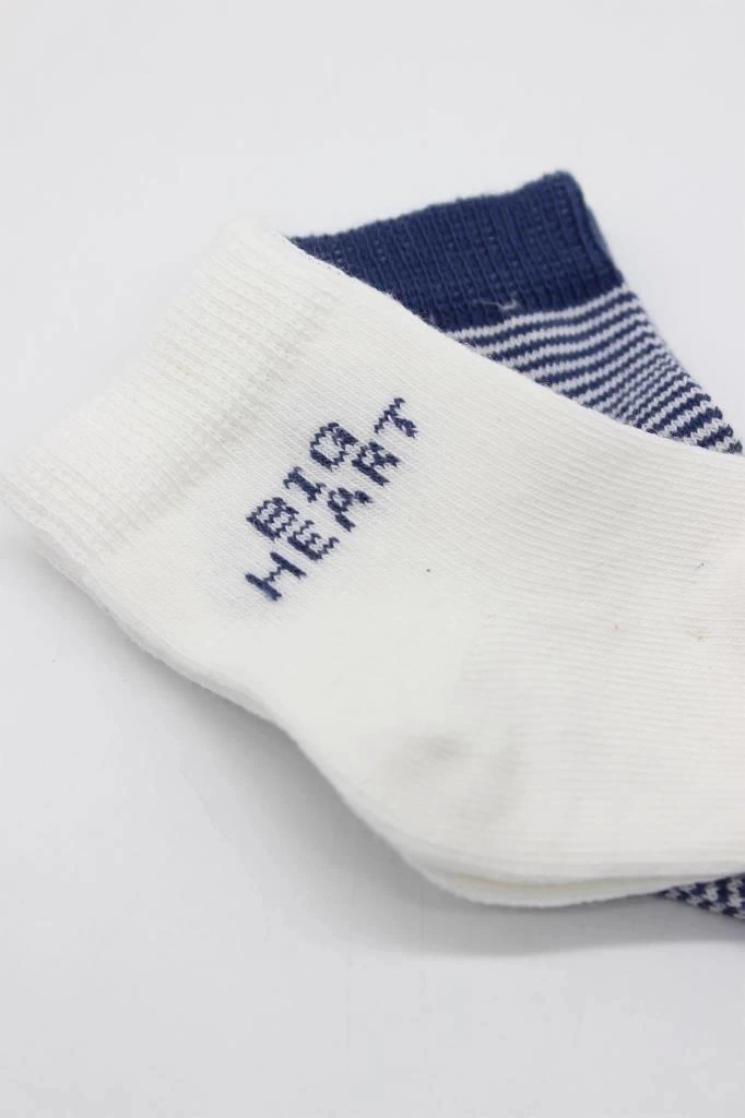 Nessiworld Bistyle Big Heart Penye Soket Çorap 2Li BS10117 Lacivert