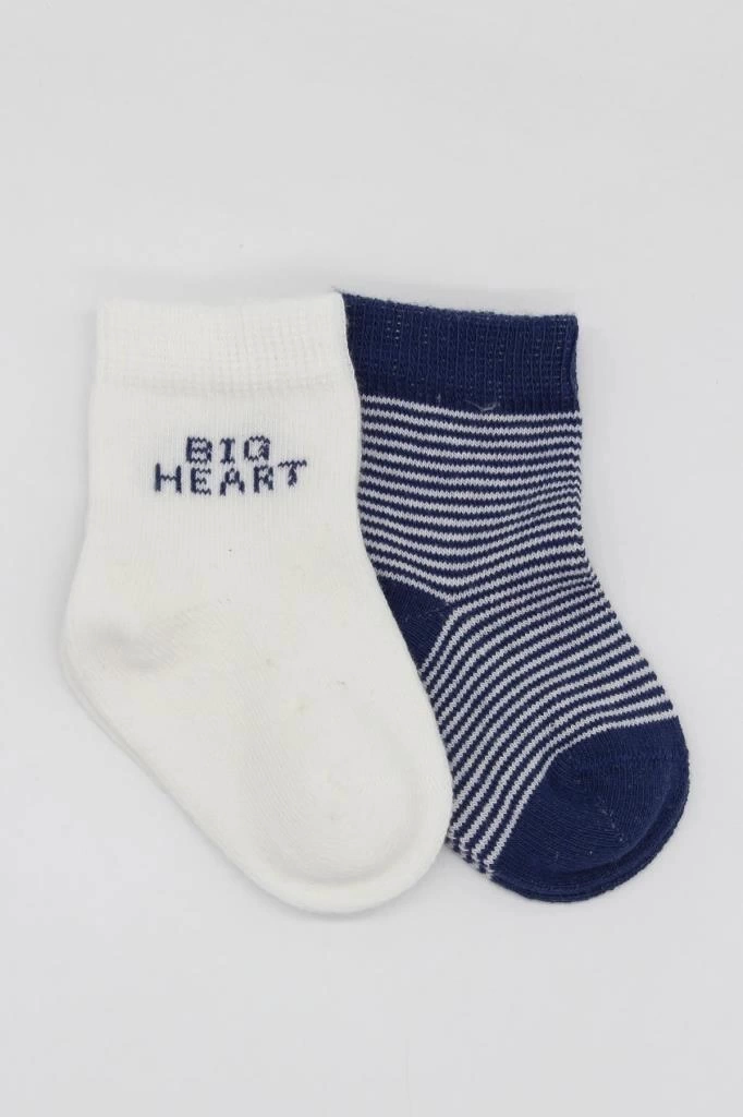 Nessiworld Bistyle Big Heart Penye Soket Çorap 2Li BS10117 Lacivert
