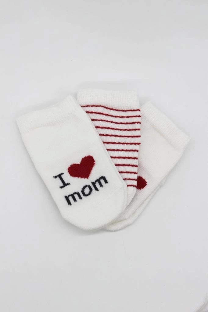 Nessiworld Bistyle Mom Dad 3Lü Penye Soket Çorap 10123 Ekru
