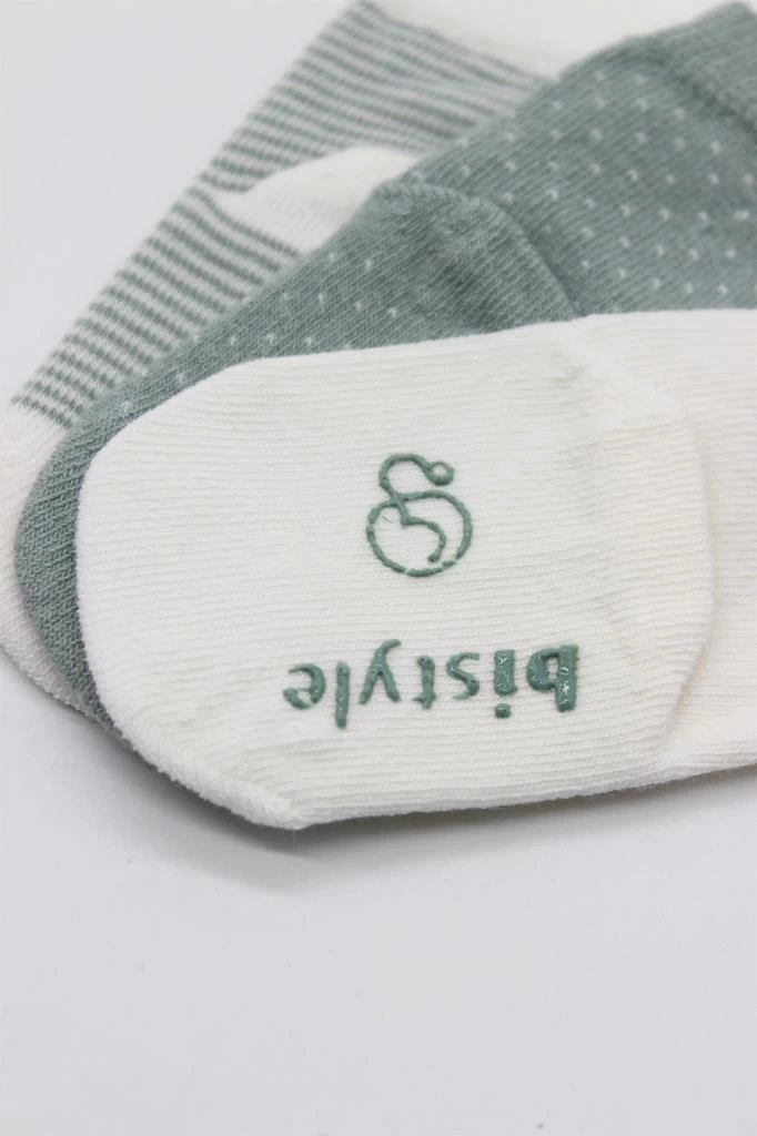 Nessiworld Bistyle Puanlı Kaymaz Penye Soket Çorap 3Lü BS10108 Nil