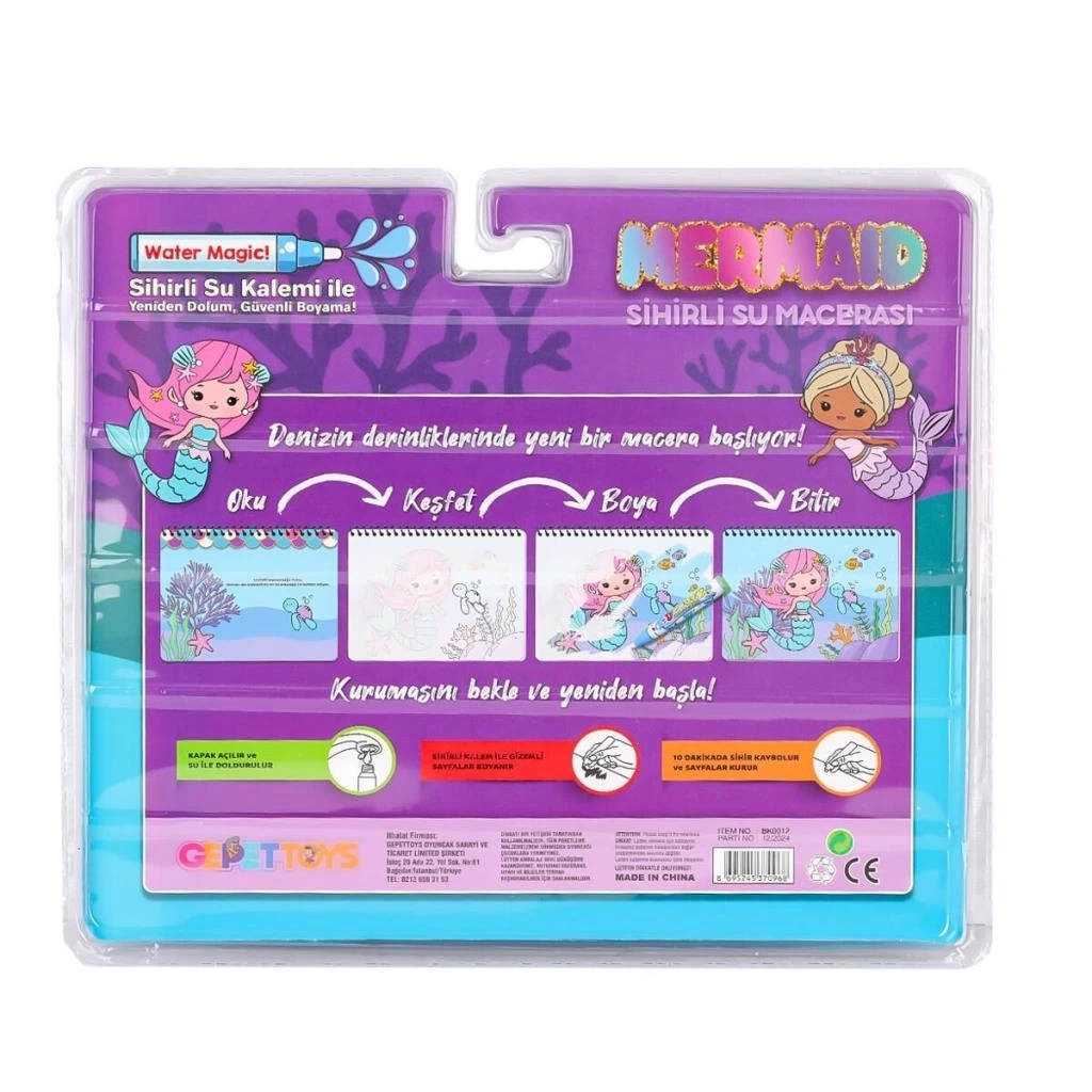 Nessiworld BK012 Sihirli Boyama Kitabı -Gepettoys