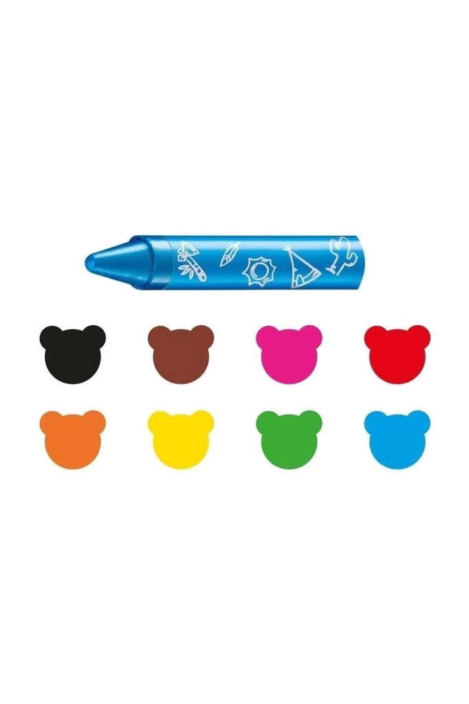 Nessiworld Carioca Jumbo Bebek Elleri Kirletmeyen Pastel Boya Kalemi 8Li
