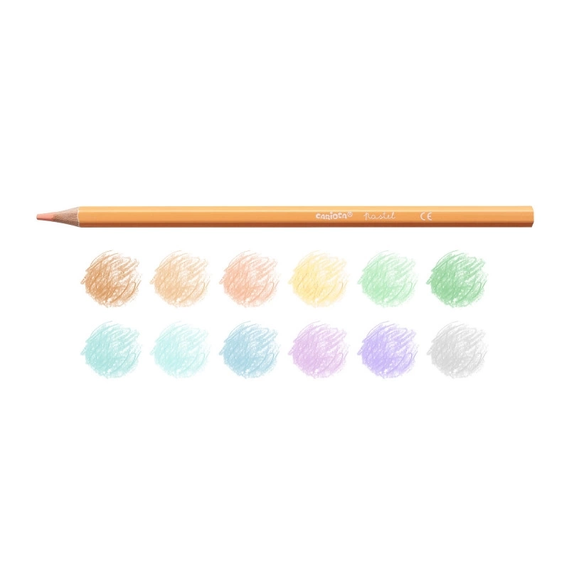 Nessiworld Carioca Pastel Renk Kuru Boya Kalemi 12Li