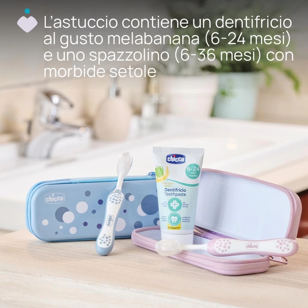 Nessiworld Chicco Diş Fırçası Seti 6+ Ay Blue