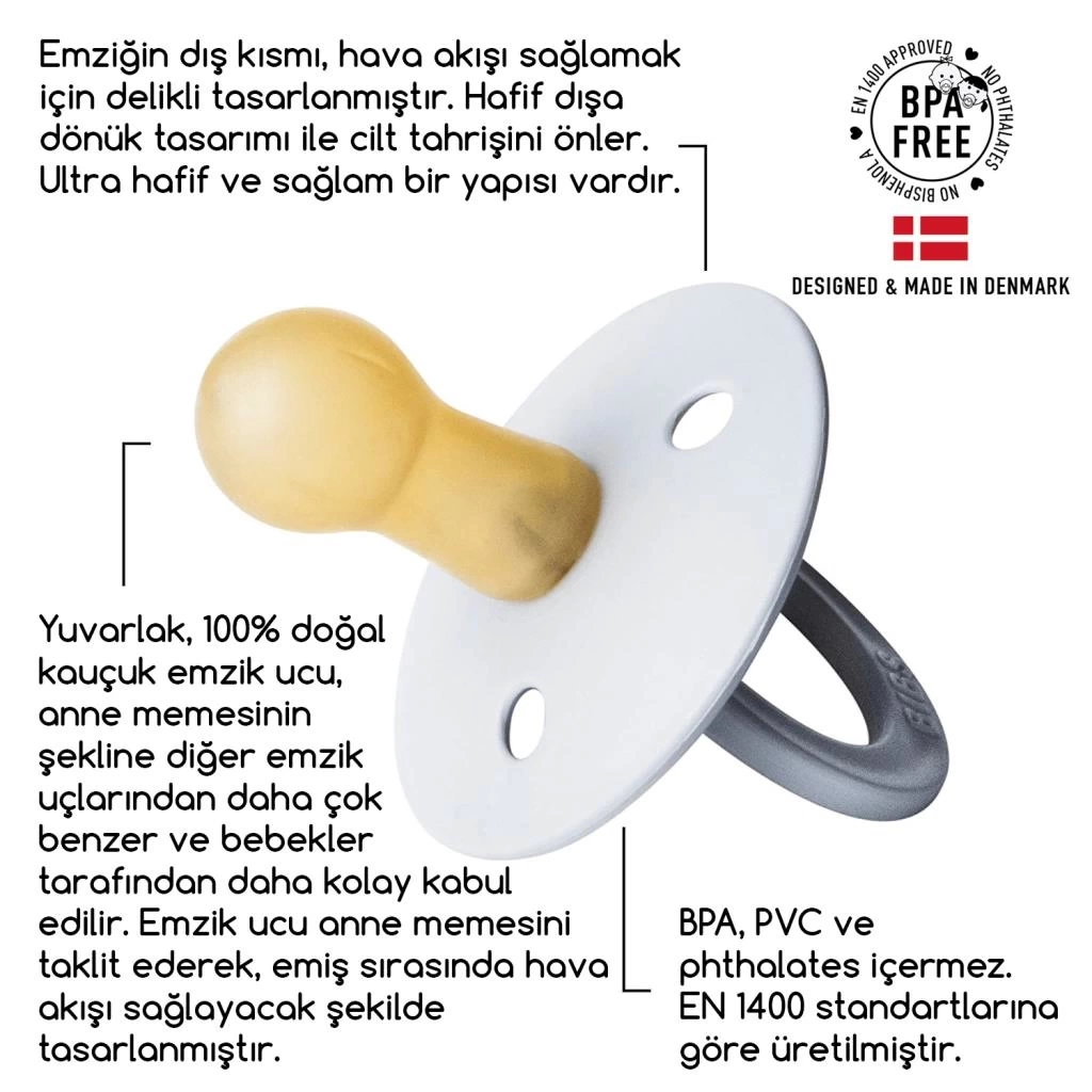 Nessiworld   Colour Kauçuk Emzik 0-6 Ay Candy Apple