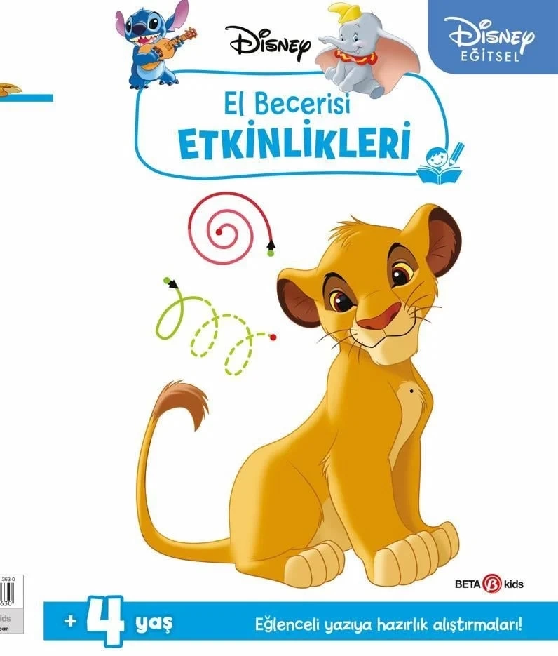 NessiWorld Disney Eğitsel Simba El Becerisi Etkinlikleri Yazıya Hazırlık