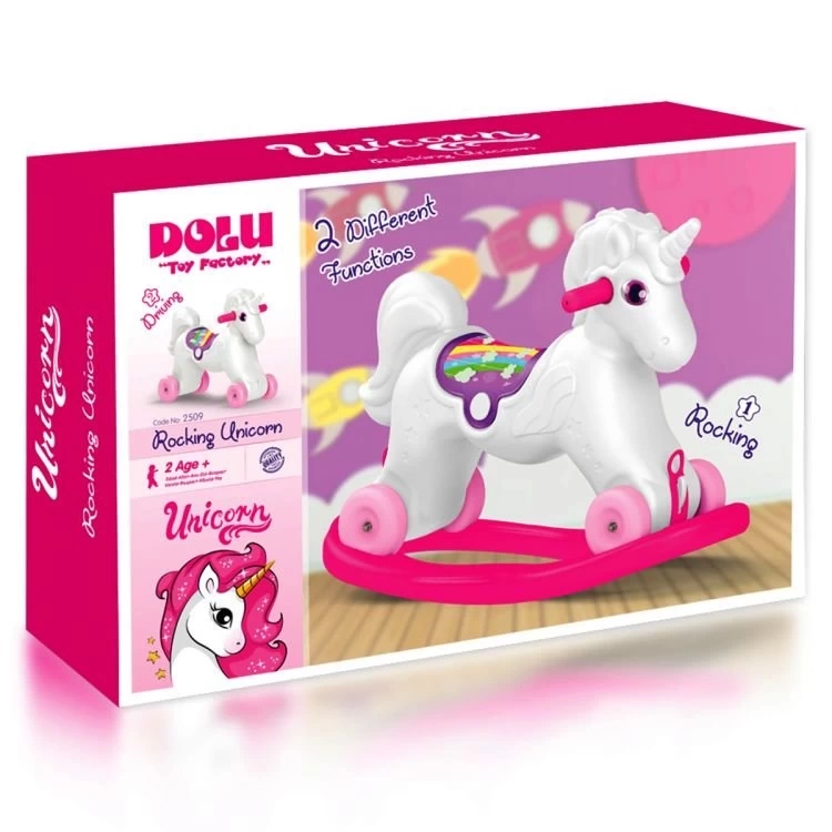 Nessiworld Dolu Unicorn Sallanan Tekerlekli At