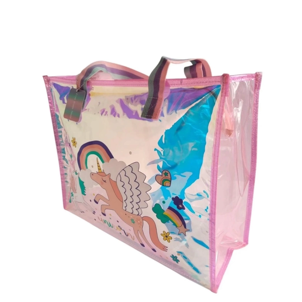 Nessiworld Dream Vest Şeffaf Hologram Unicorn Büyük Omuz Çantası