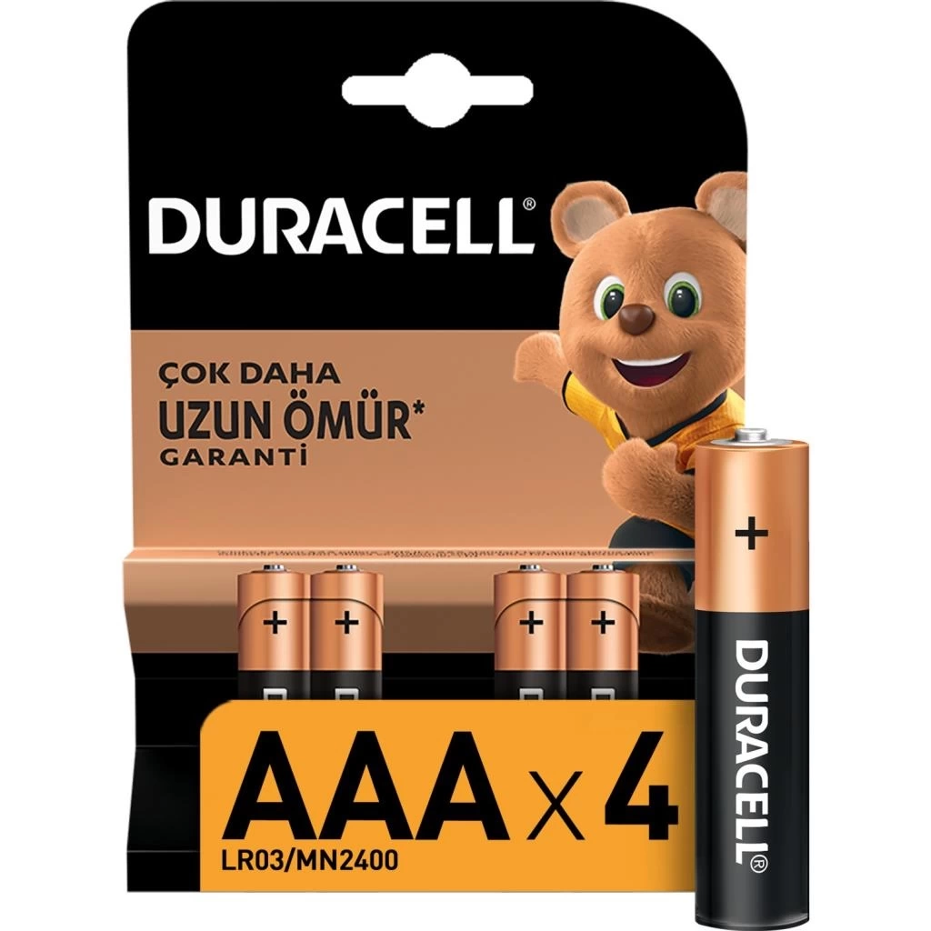 Nessiworld Duracell 4Lü AAA İnce Kalem Pil
