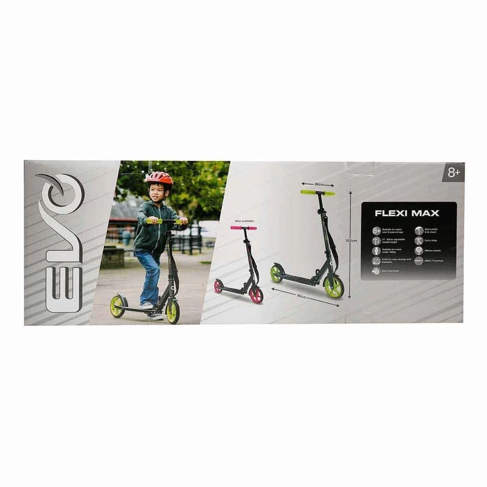 Nessiworld Evo 2 Tekerlekli Flexi Max Yeşil Scooter