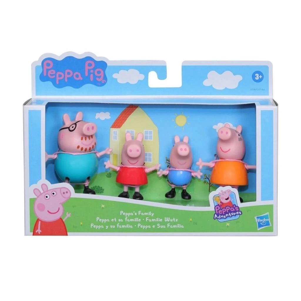 Nessiworld F2171 Peppa Pig ve Ailesi 4lü Figür Seti +3 yaş