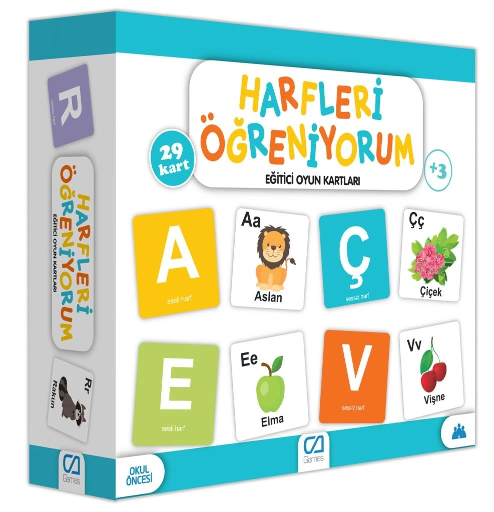 Nessiworld  Games Harfleri Öğreniyorum Eğitici Oyun Kartları 29 Kart 5042