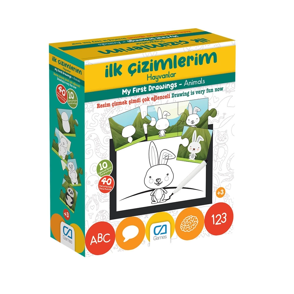 Nessiworld  Games İlk Çizimlerim Hayvanlar 40 Parça 5205