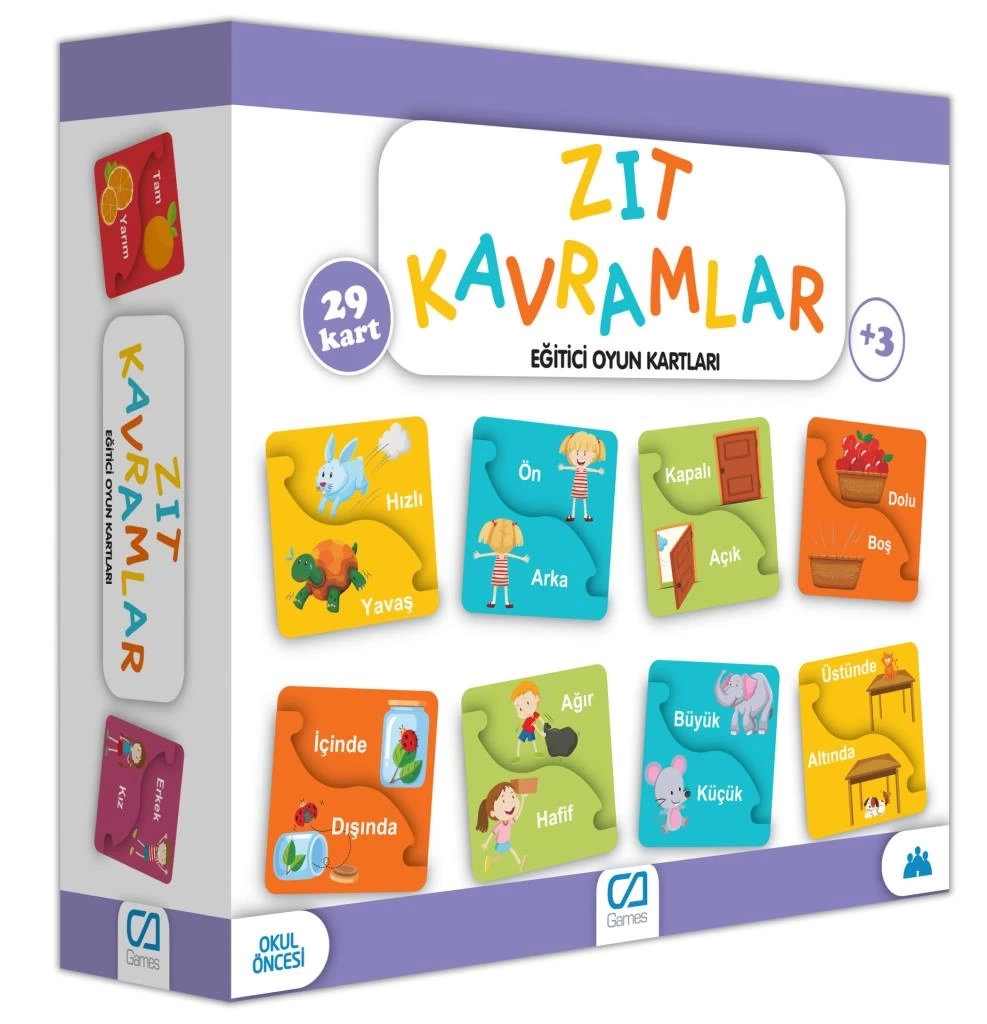 Nessiworld Games Zıt Kavramlar Eğitici Oyun Kartları 29 Kart 5045