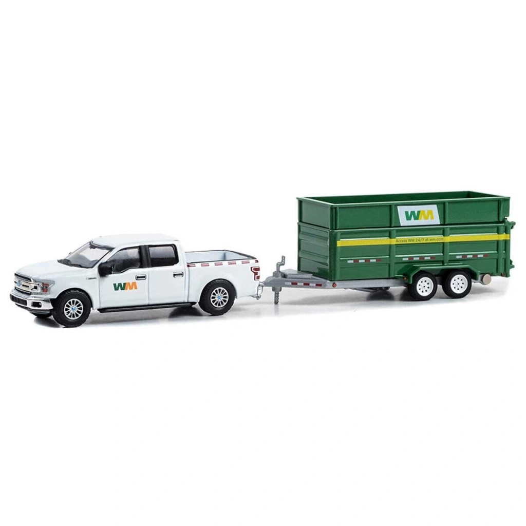 Nessiworld  Greenlight 1/64 2018 Ford F-150 XLT with Double-Axle Dump