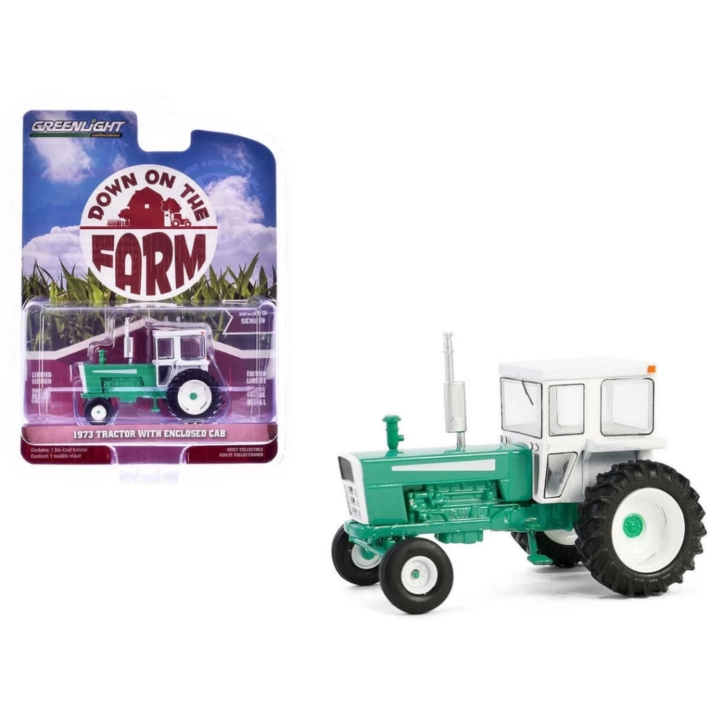Nessiworld Greenlight 1/64 Down on the Farm Series 9- 1973 Tractor with Enclosed Cab