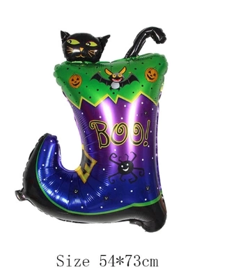 Nessiworld Halloween Çizmeli Kara Kedi Folyo Balon