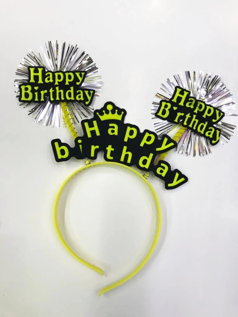 Nessiworld Happy Birthday Neon Renk Doğum Günü Tacı 12 Adet