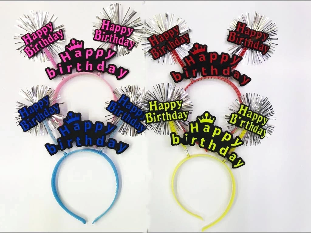 Nessiworld Happy Birthday Neon Renk Doğum Günü Tacı 12 Adet