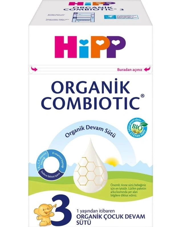 Nessiworld Hipp 3 Organik Combiotic Bebek Sütü 800 Gr X2 Islak Mendil Hediyeli