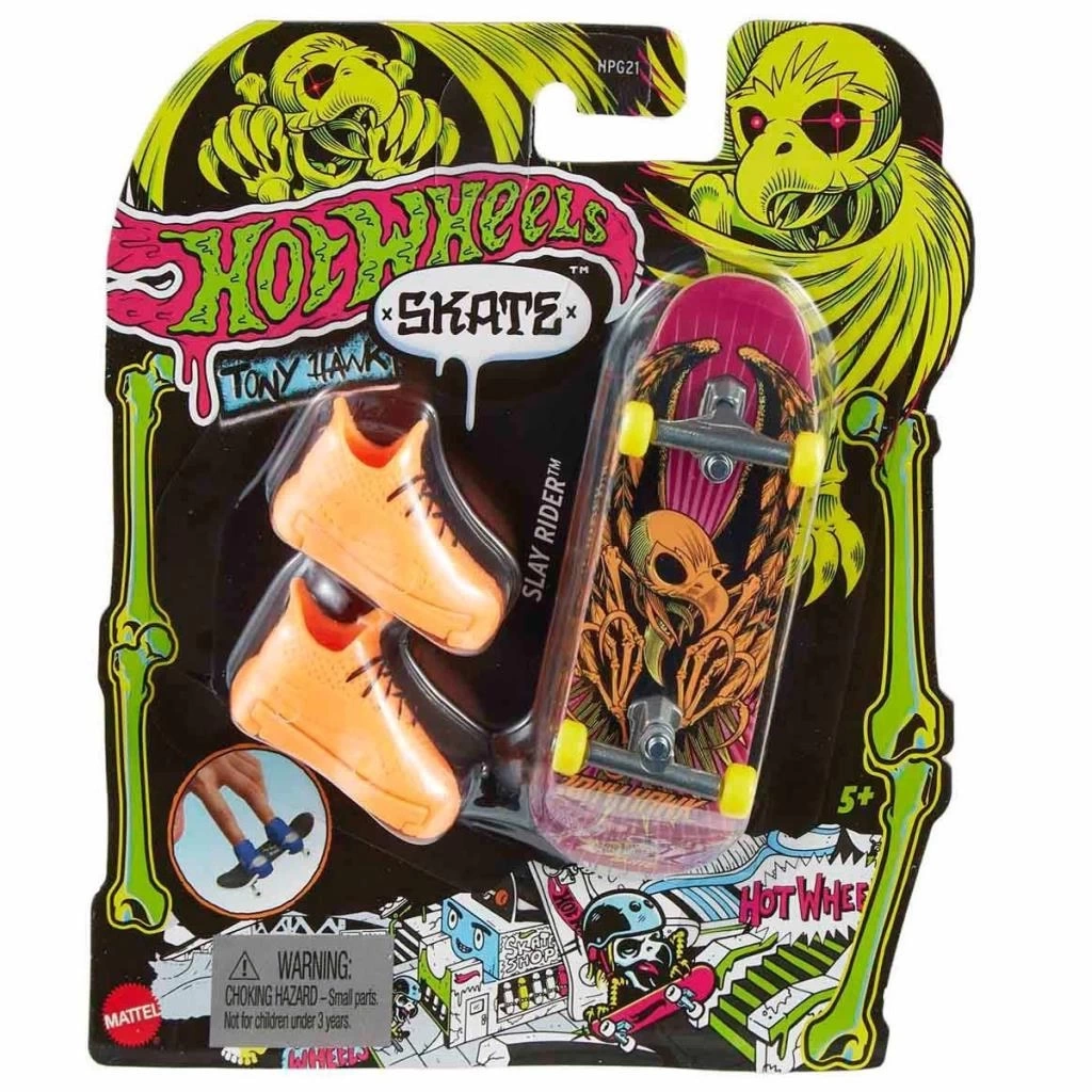 Nessiworld  HPG21 Hot Wheels Skate Neon Temalı Parmak Kaykay ve Ayakkabı Paketleri