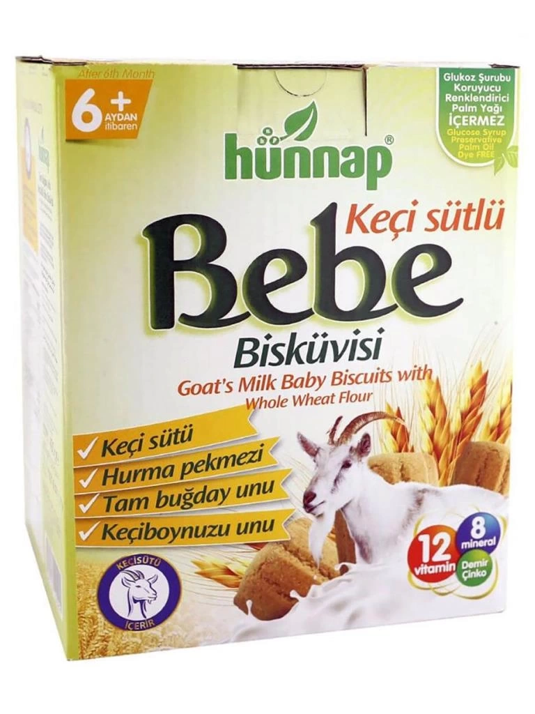 Nessiworld  Hünnap Keçisütlü Vitaminli Bebe Bisküvisi 400 Gr