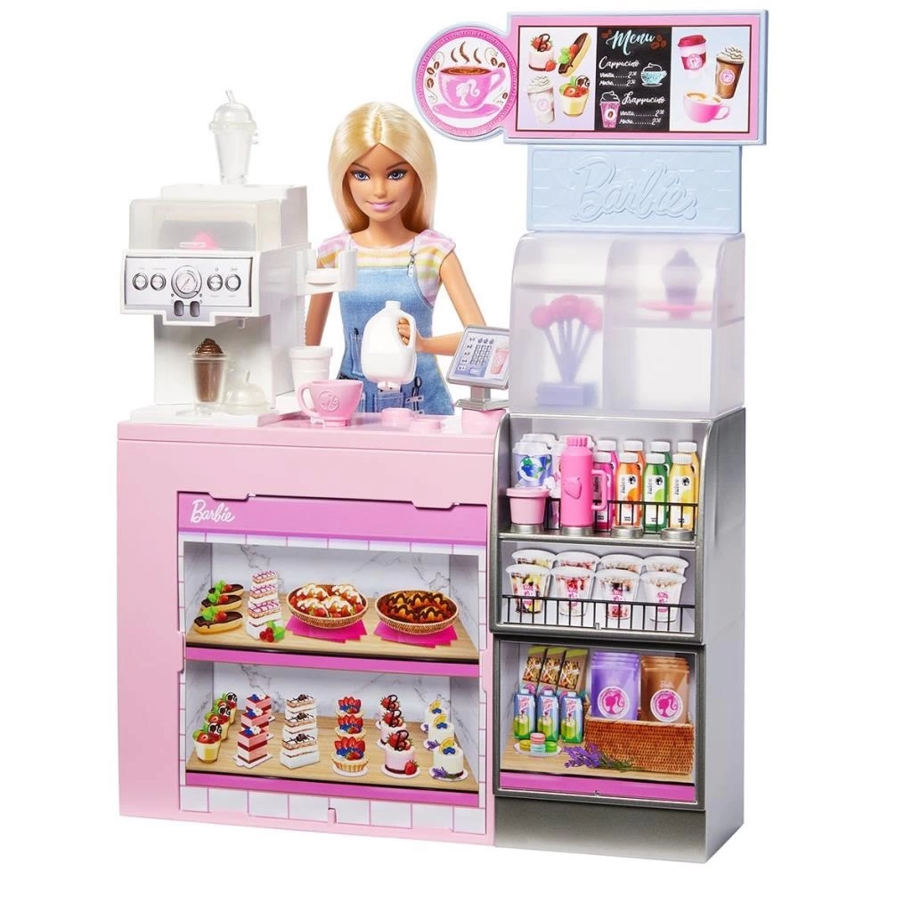 Nessiworld HXN94 Barbie Kahve Dükkanı Oyun Seti