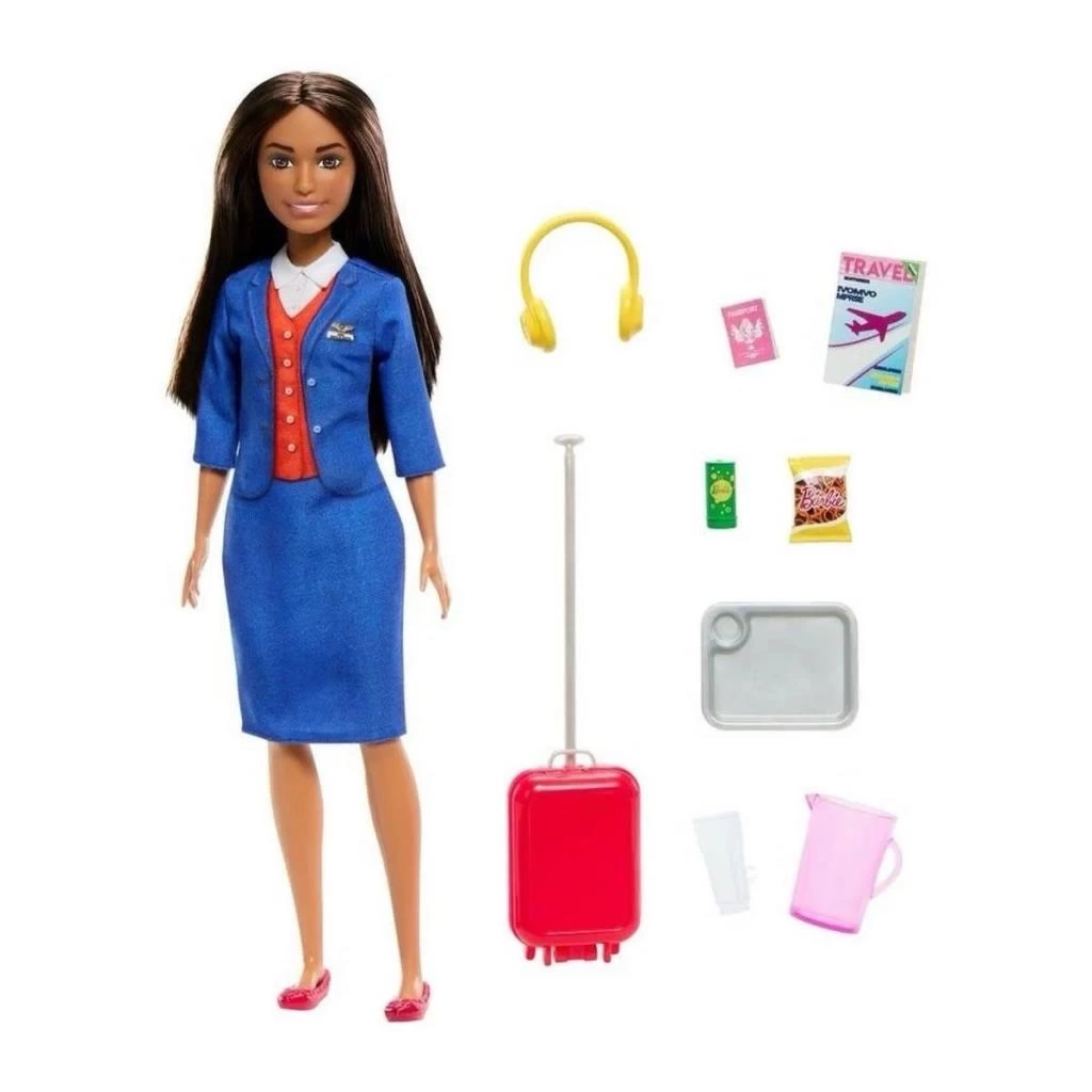 Nessiworld HYT60 Barbie Hostes Bebek ve Aksesuarları