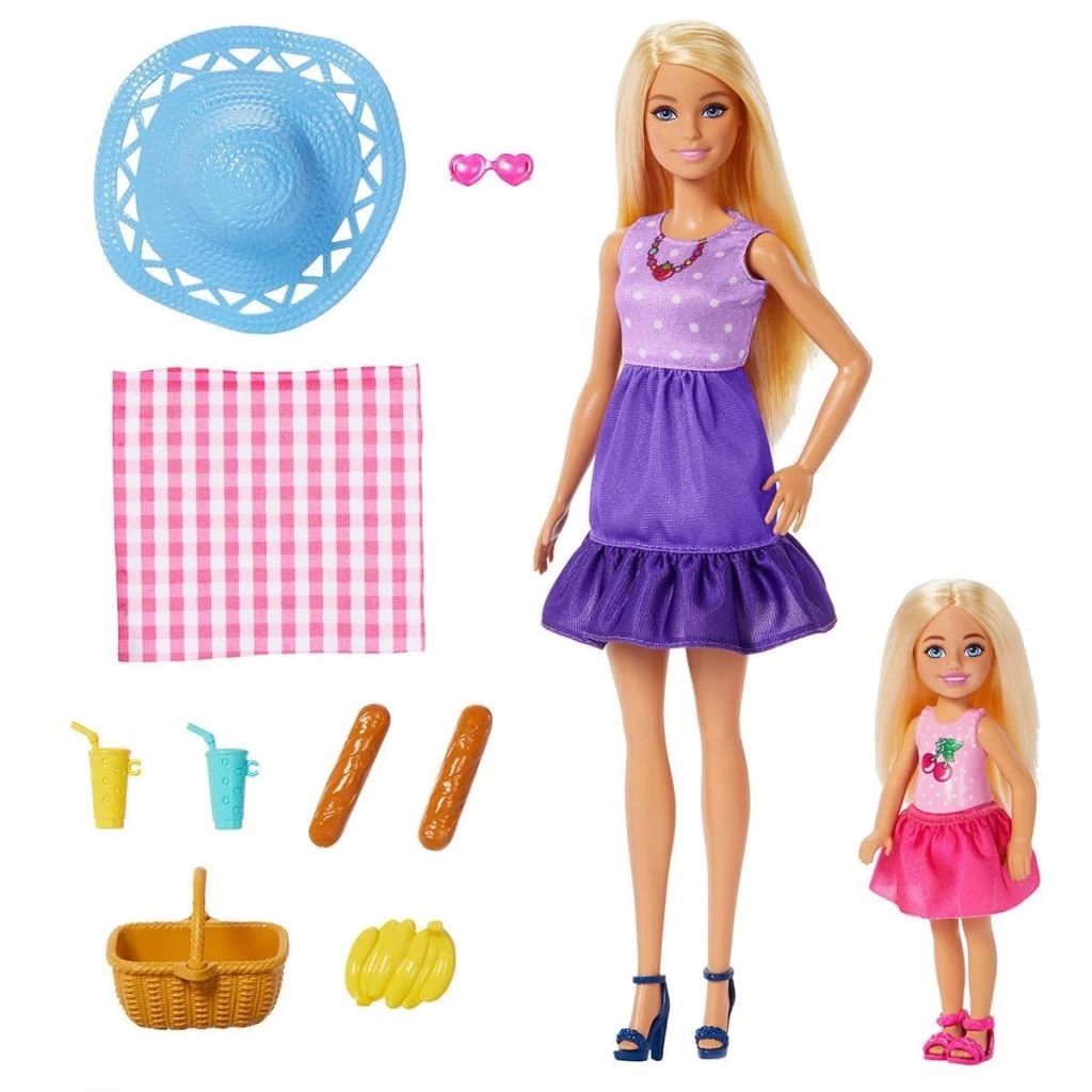 Nessiworld JBF43 Barbie Malibu ve Chelsea ve Aksesuarları