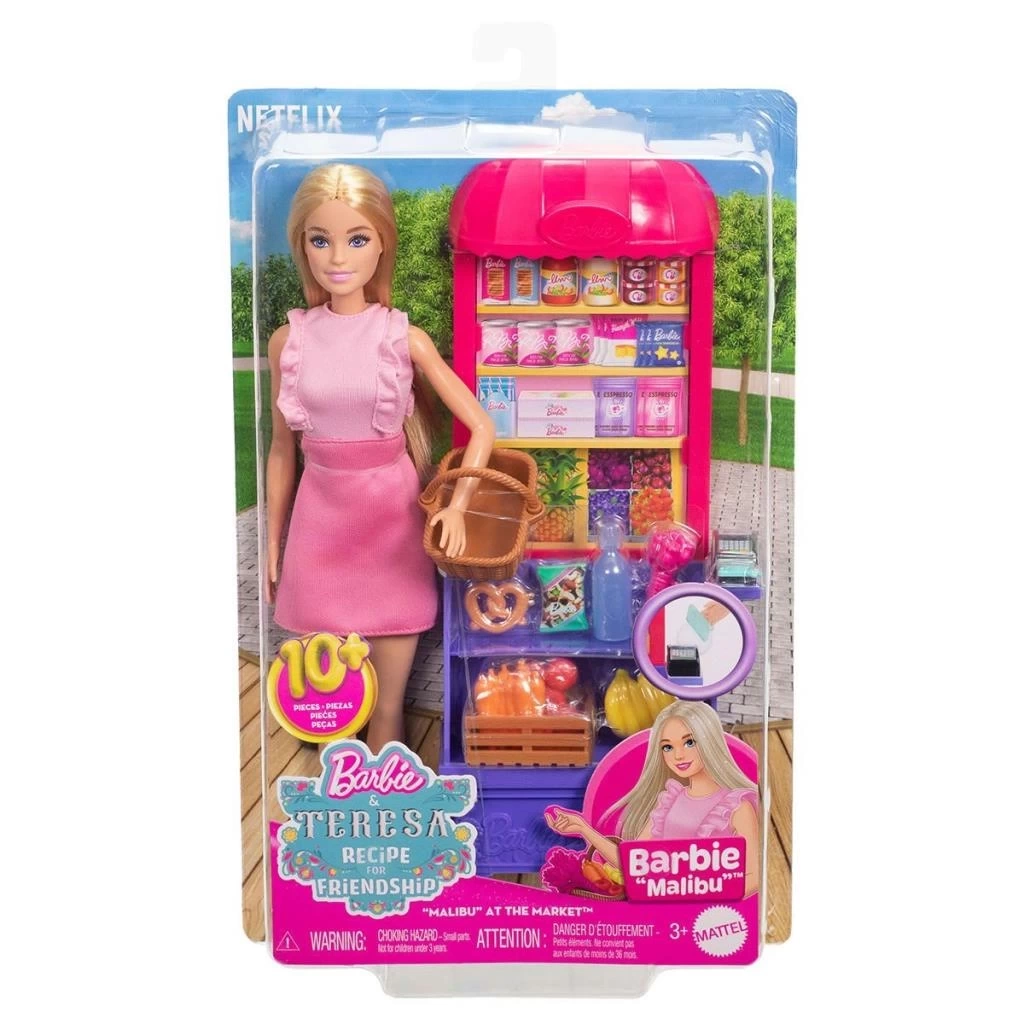 Nessiworld JCT05 Malibu Market Barbie ve Oyun Seti Barbie and Teresa Recipe for Friendship