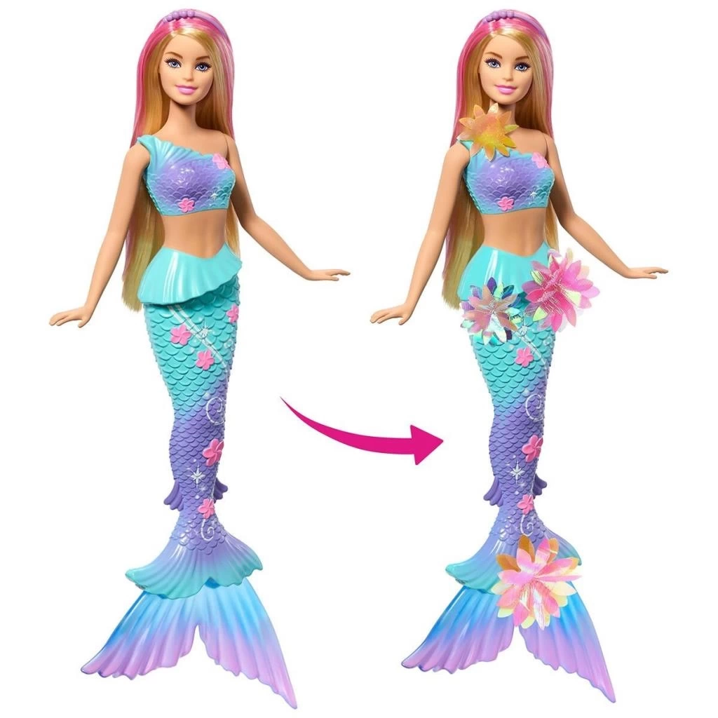 Nessiworld JDM72 Barbie Büyülü Çiçekler Deniz Kızı - Flower Magic Mermaid