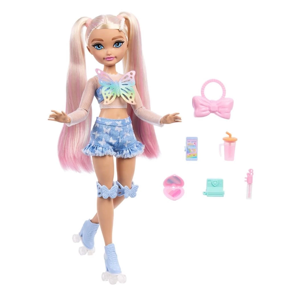 Nessiworld JFX96 Malibu - Barbie Dream Besties Paten Partisi Malibu Bebek ve Aksesuarları