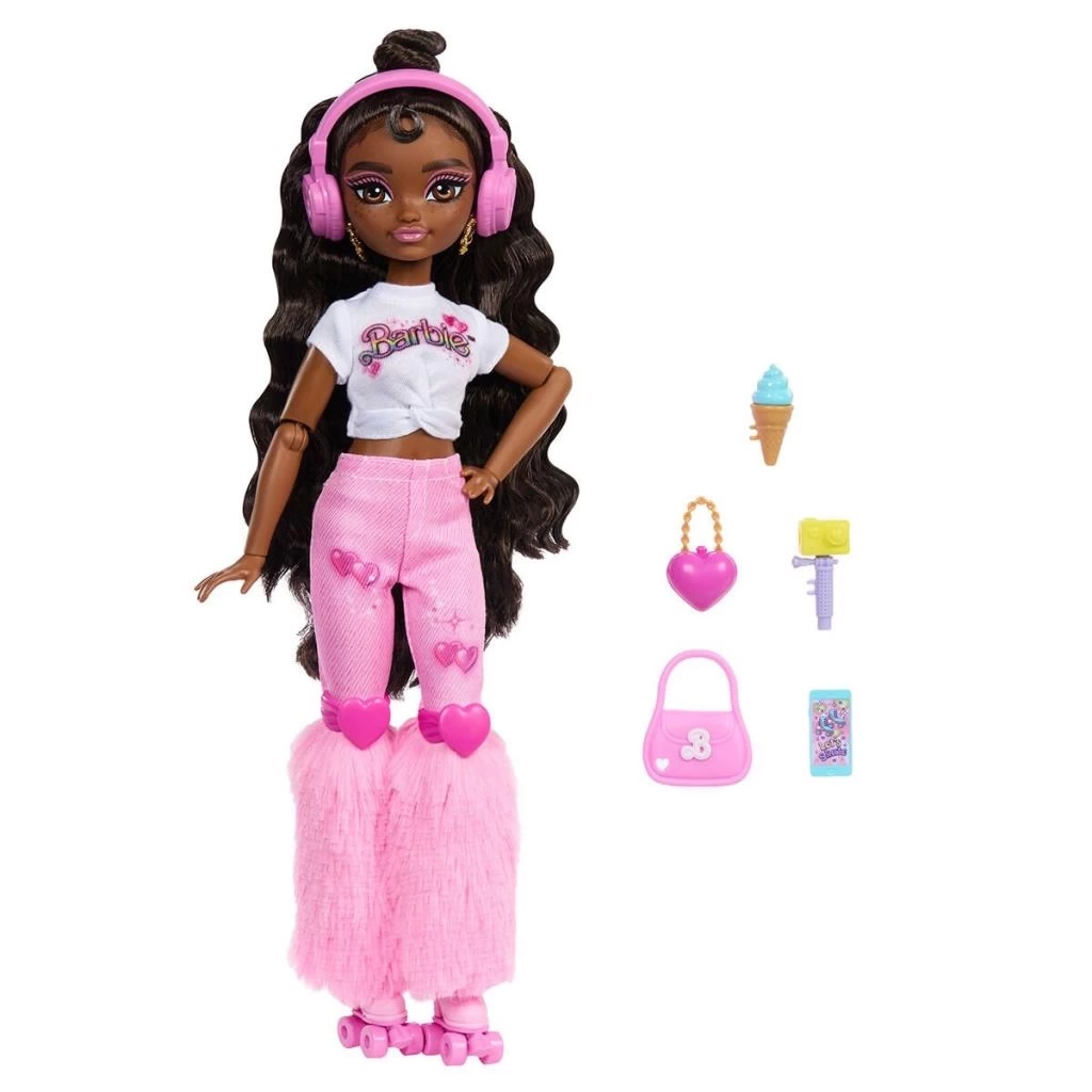 Nessiworld JFX97 Brooklyn-Barbie Dream Besties Paten Partisi Brooklyn Bebek ve Aksesuarları