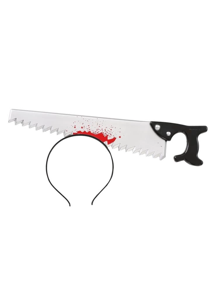 Nessiworld Kafaya Saplanmış Halloween Kanlı Testere Şaka Tacı