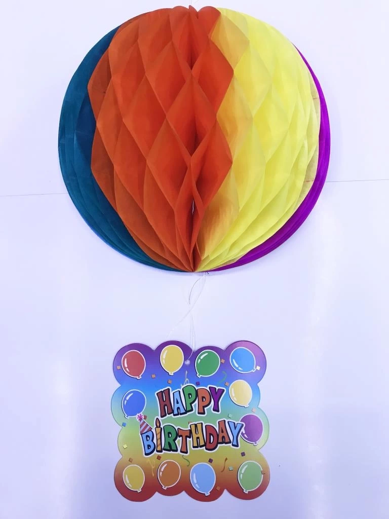 Nessiworld Kağıt Süs Happy Birthday Dekor 55 cm-0748