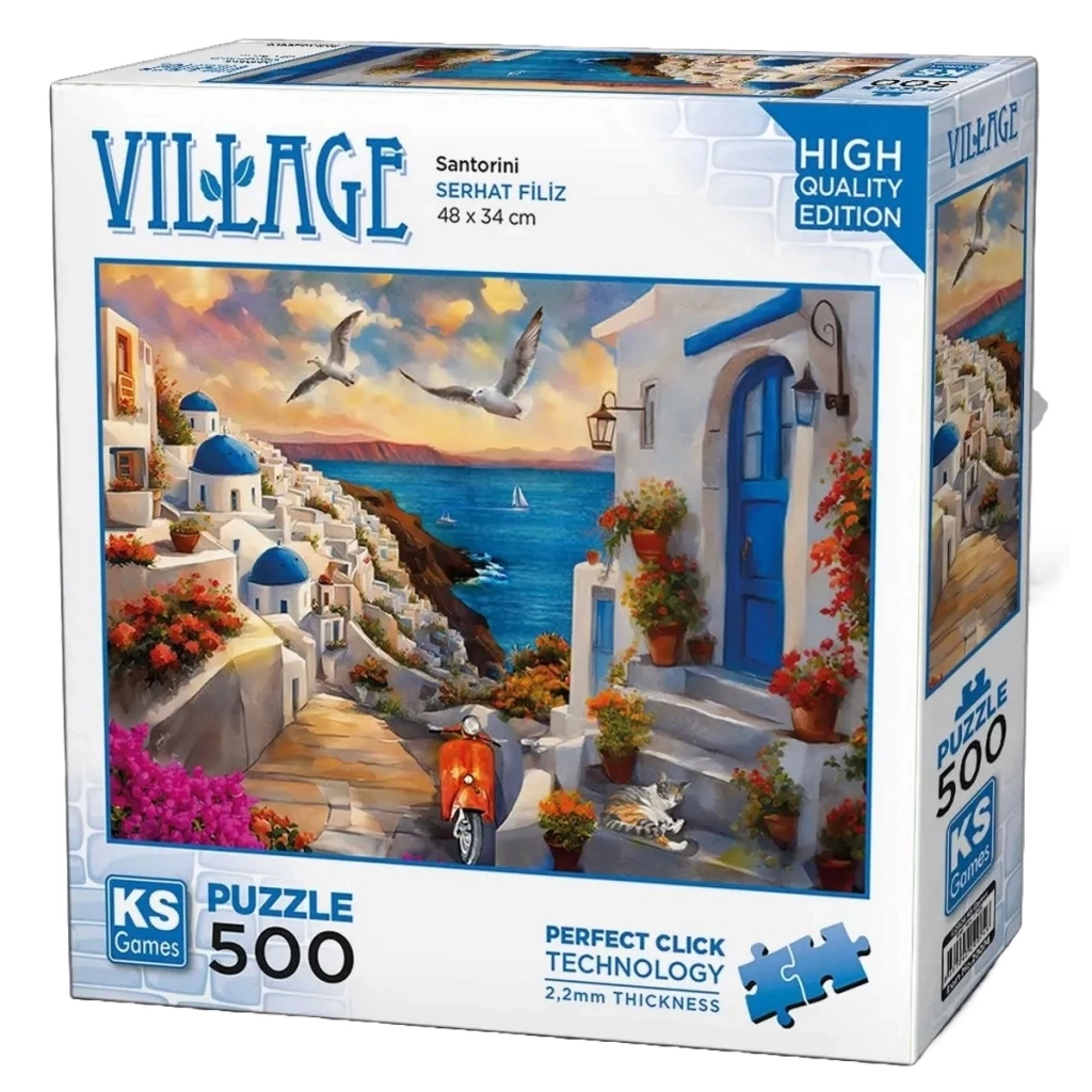 Nessiworld KS Games Santorini Greece Puzzle 500 Parça 20074