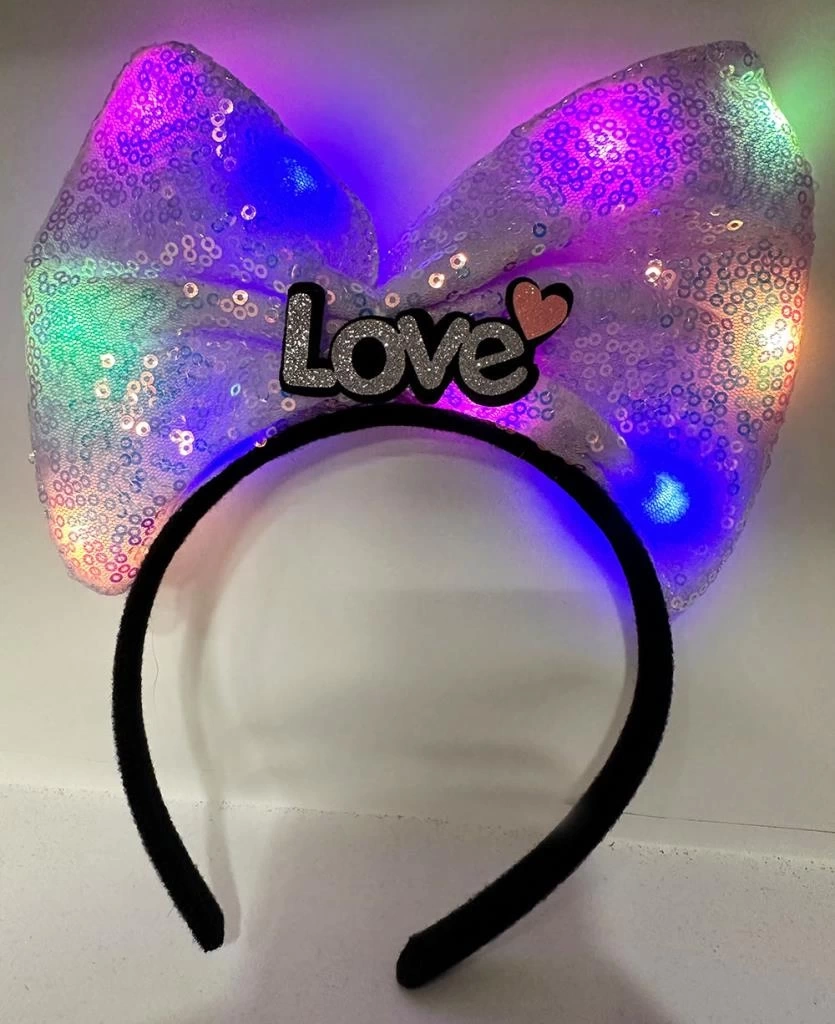 NessiWorld Led Işıklı 3 Farklı Fonksiyonda Yanan Lila Fiyonk Taç 20X17 cm