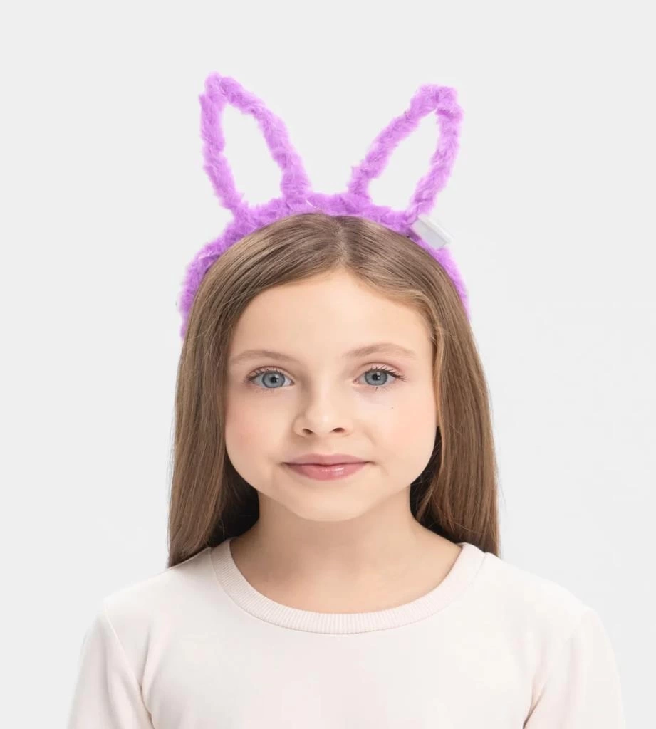 Nessiworld Led Işıklı Peluş Pofuduk Tavşan Kulak Tavşan Taç Lila 17X23 cm