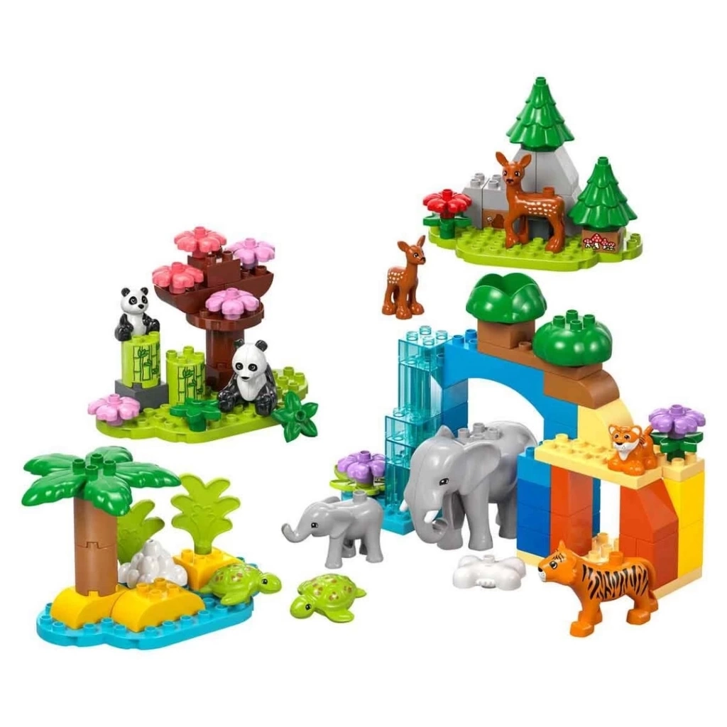 Nessiworld LEGO DUPLO Kasabası 3’ü 1 Arada Vahşi Hayvan Aileleri 10446